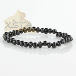 Black amber bracelet baroque